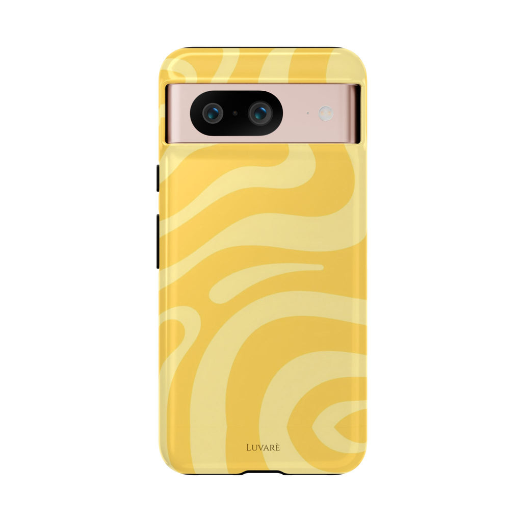 Yellow Retro Swirl Case