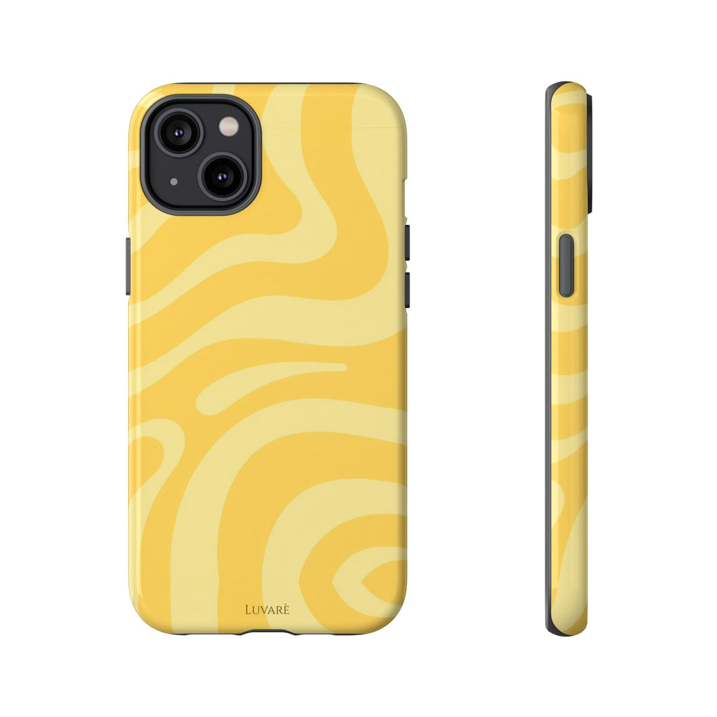 Yellow Retro Swirl Case