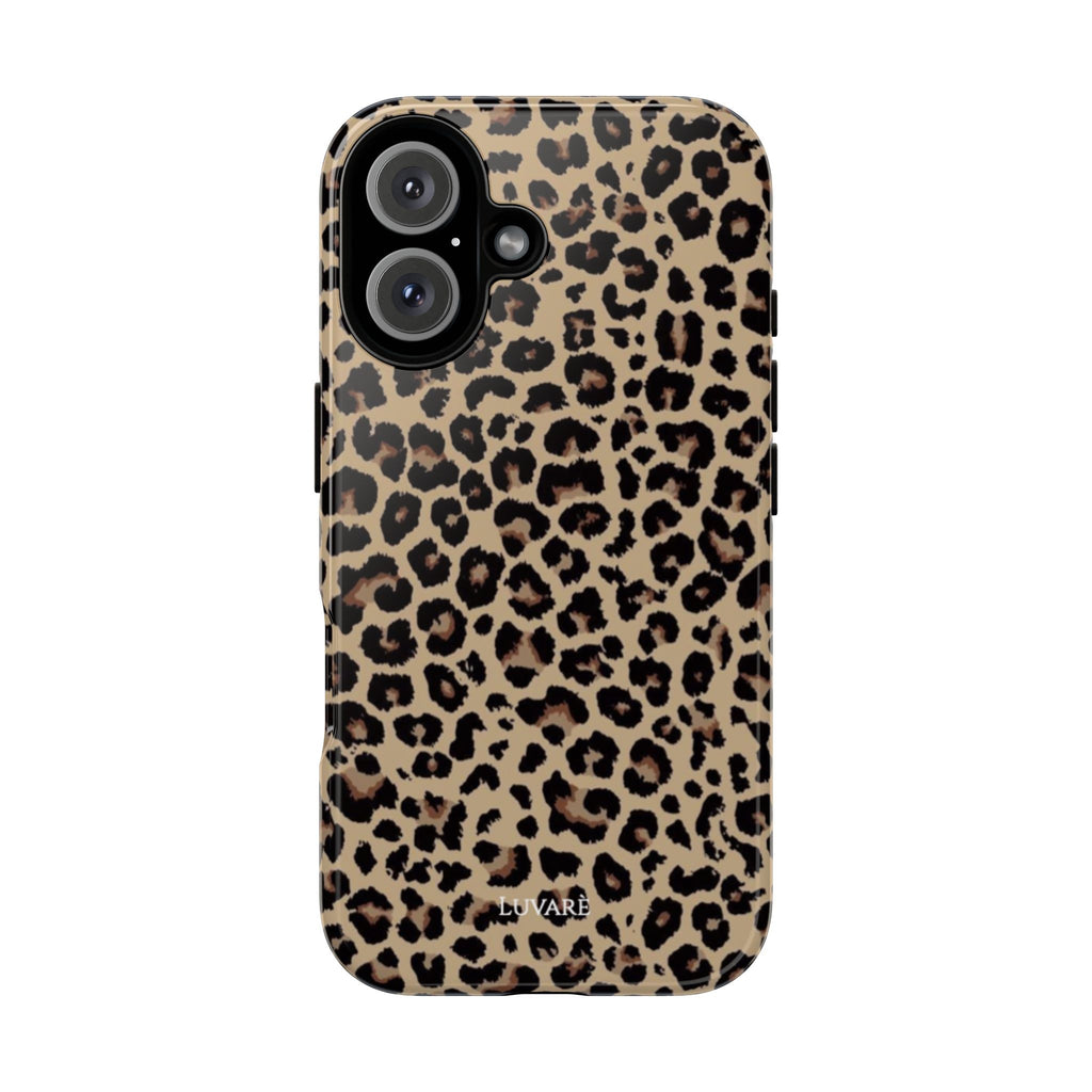 Leopard Print Tough Phone Case — Protective Animal Print iPhone Cover