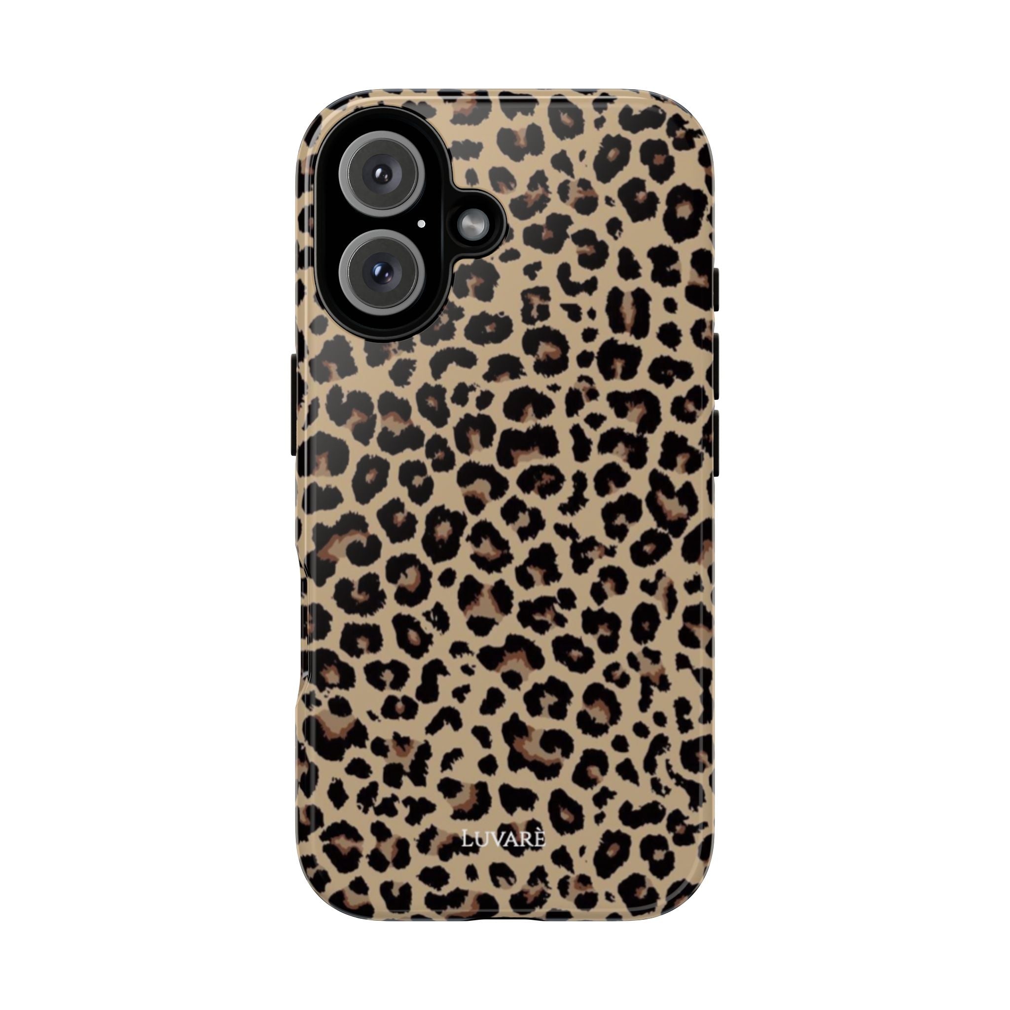 Leopard Print Tough Phone Case — Protective Animal Print iPhone Cover