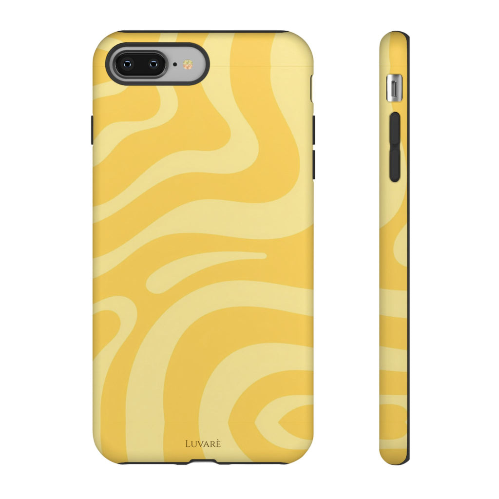 Yellow Retro Swirl Case