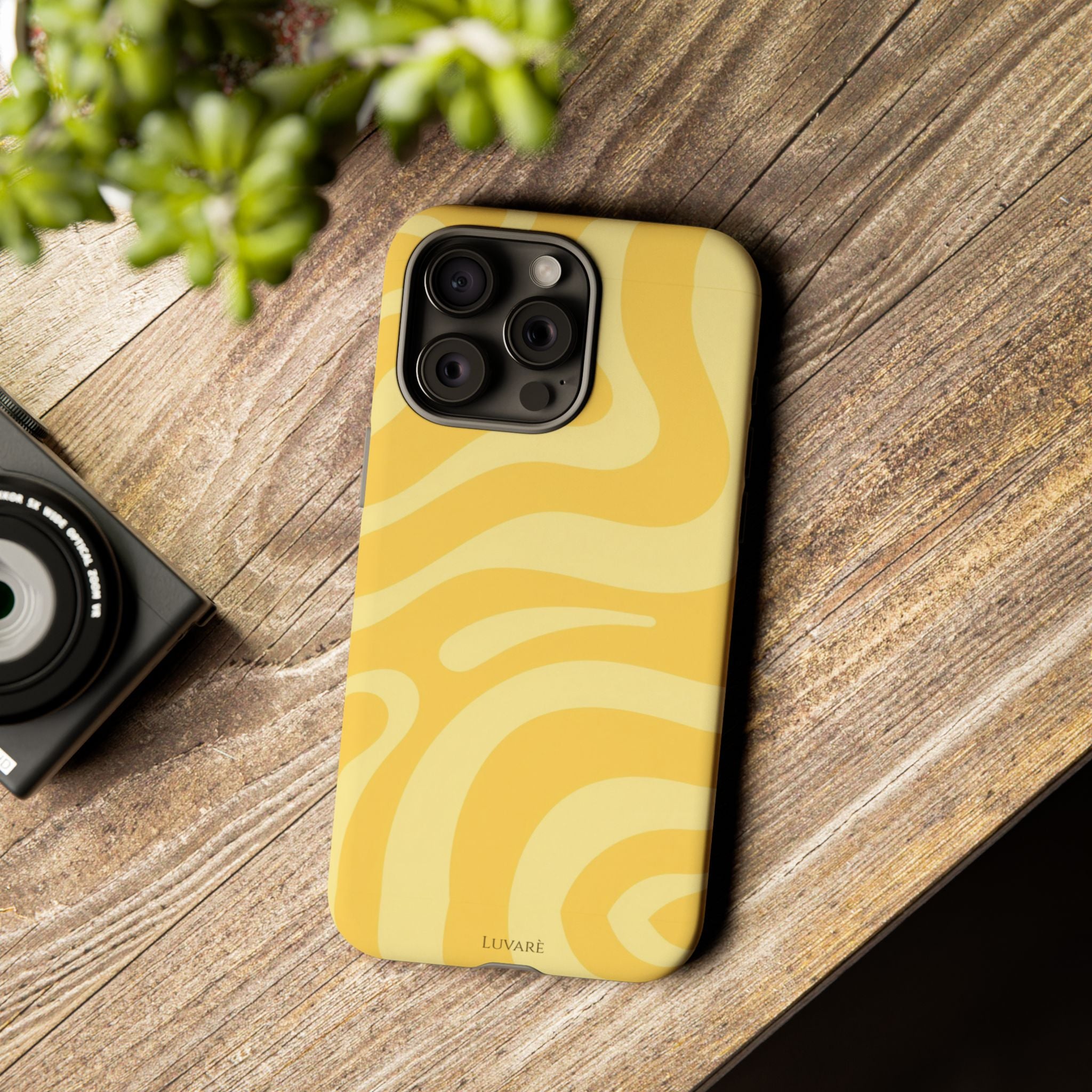 Yellow Retro Swirl Case