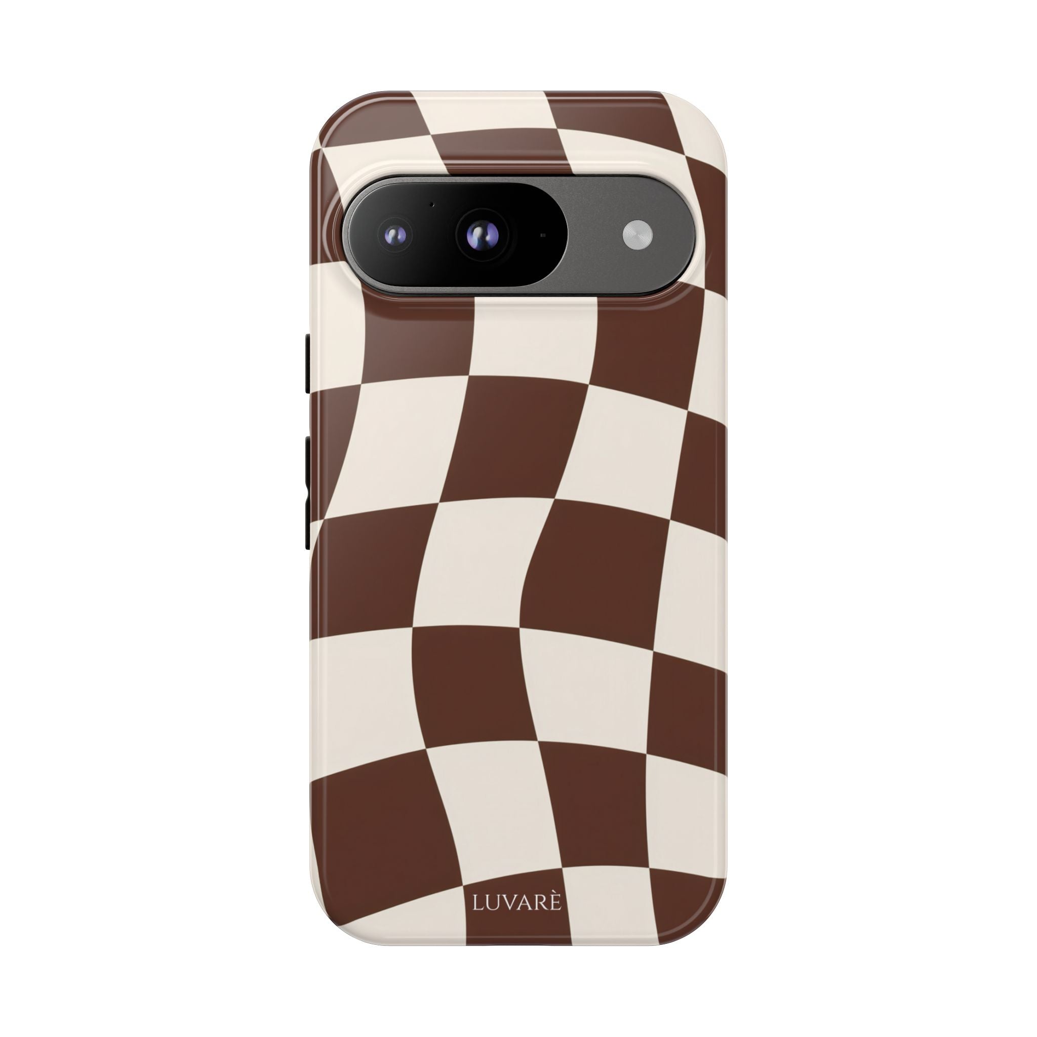 Brown Wavy Checkerboard Case