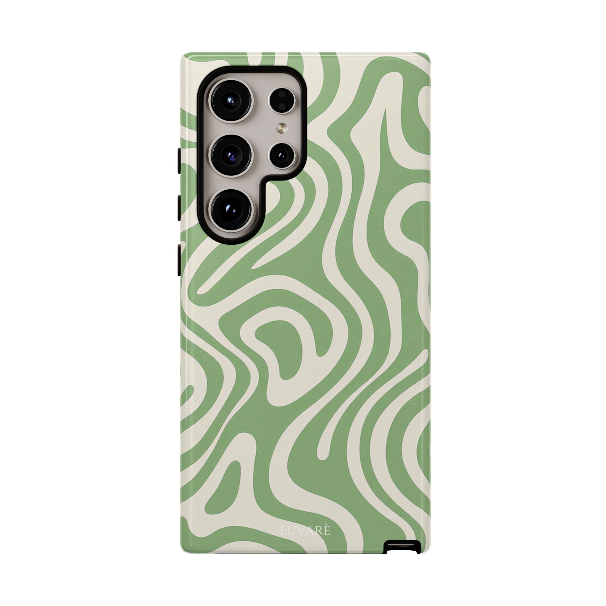 Abstract Green Swirl Phone Case