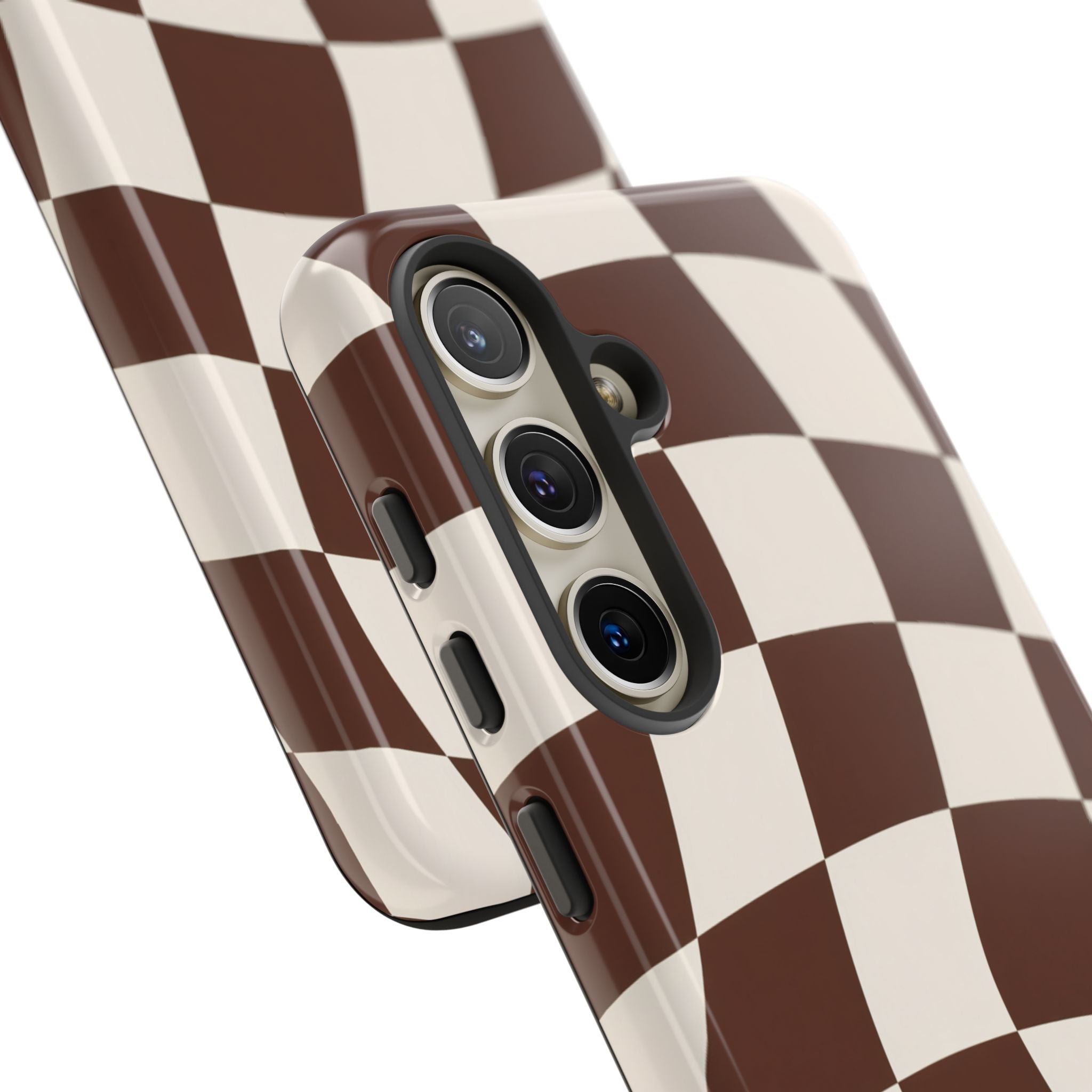 Brown Wavy Checkerboard Case