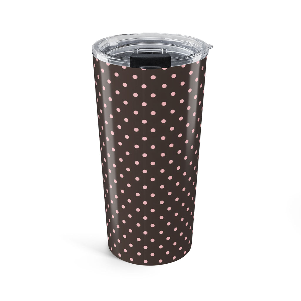 Brown Polka Dot Tumbler 20oz