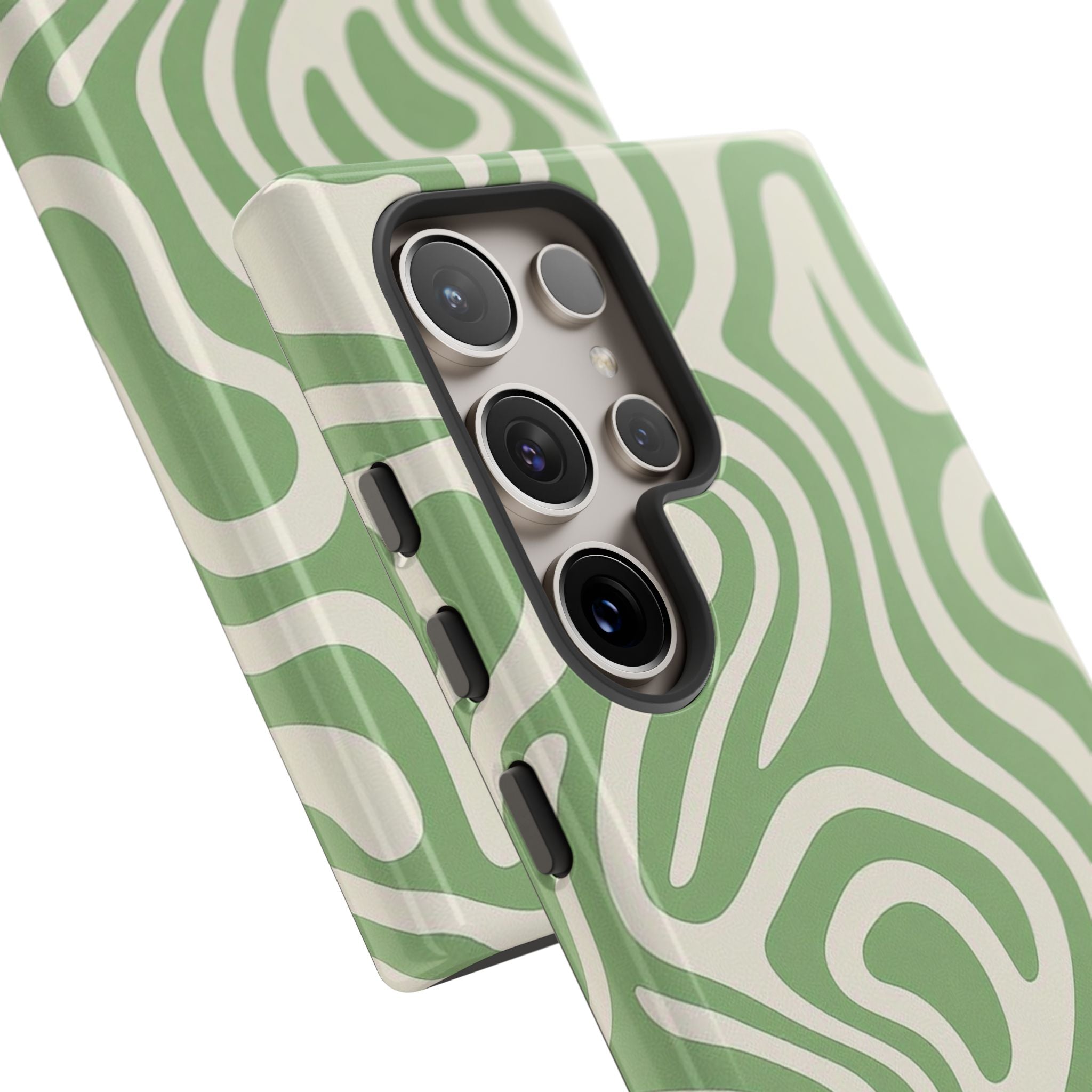 Abstract Green Swirl Phone Case