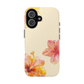 Floral Hibiscus Tough Phone Case — Protective Tropical Design