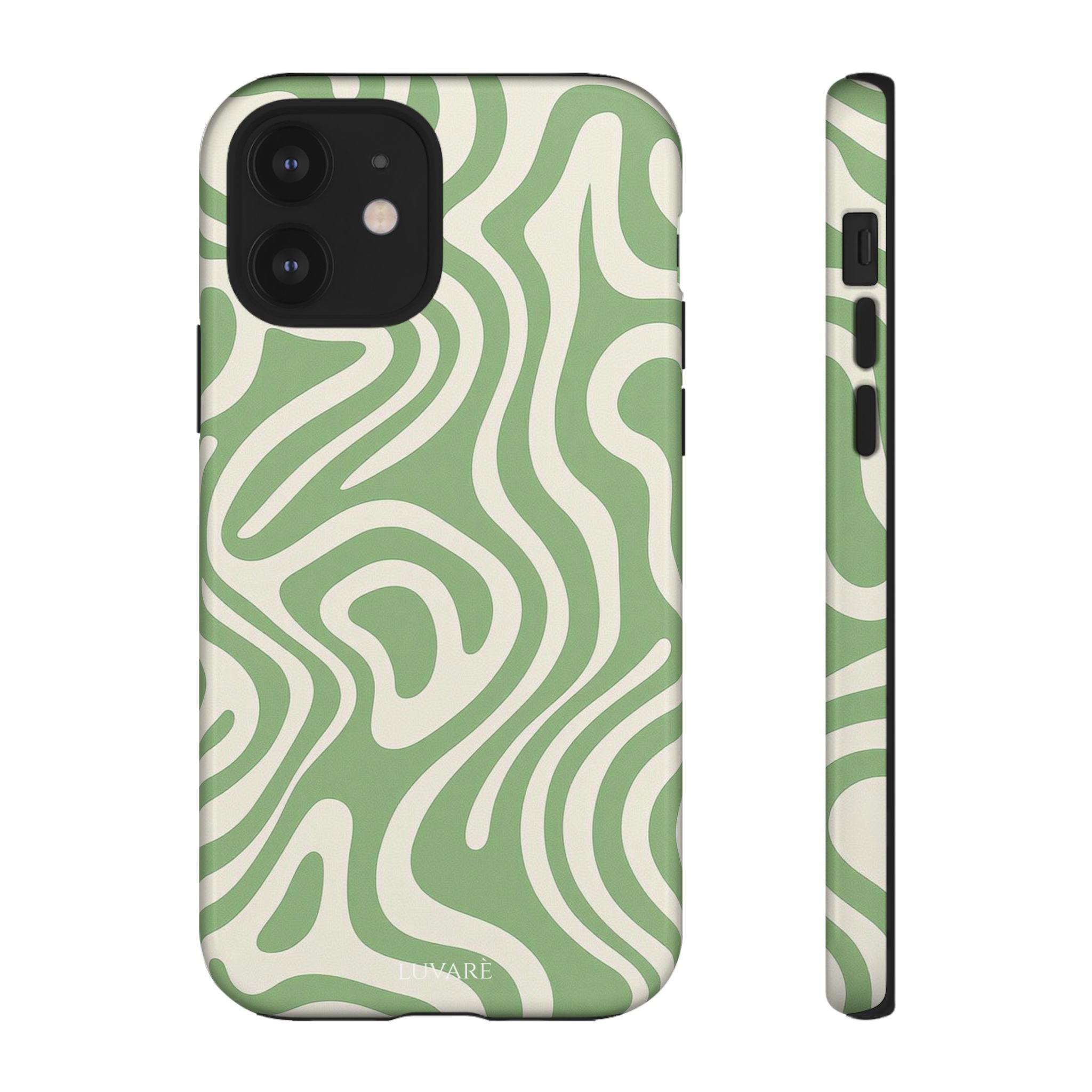 Abstract Green Swirl Phone Case