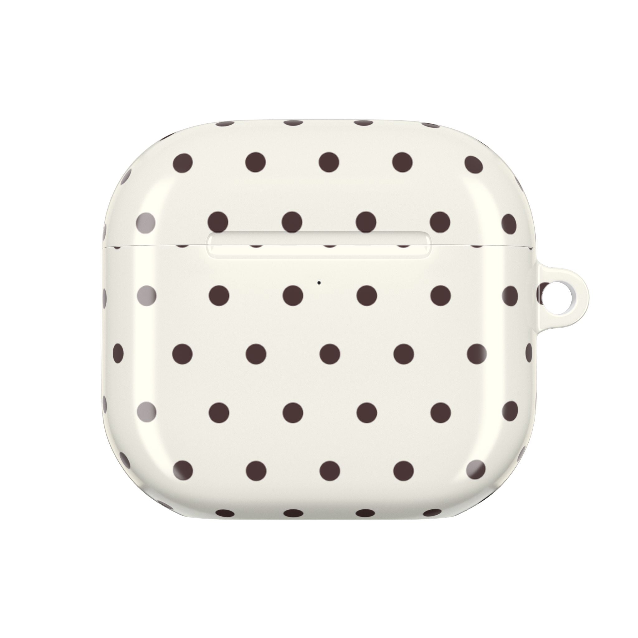 Cream Polka Dot AirPod Case