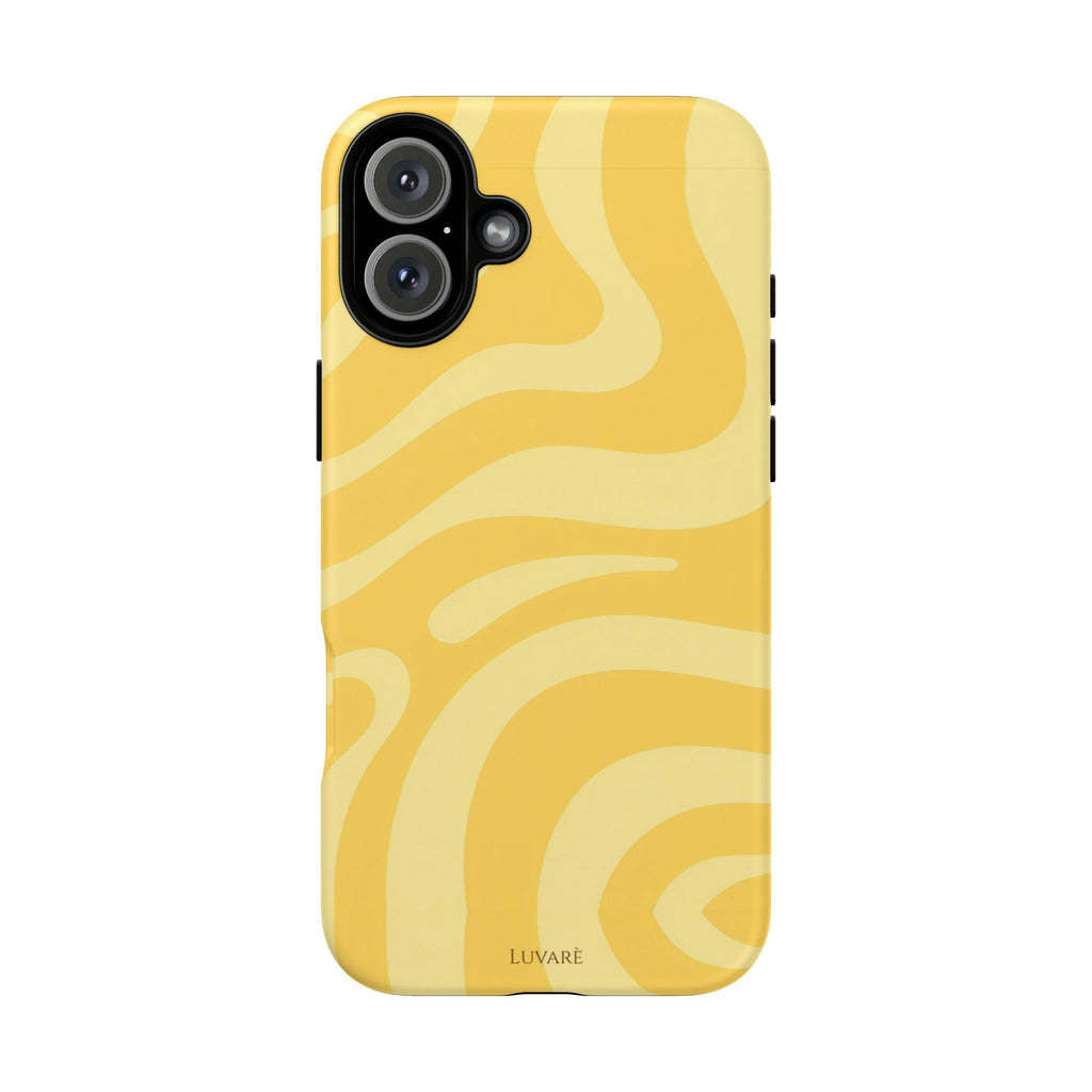 Yellow Retro Swirl Case