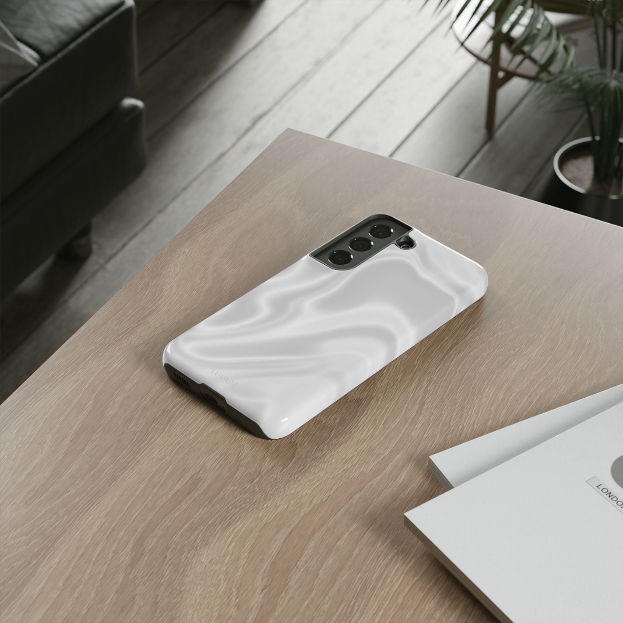 Pearl Marble Tough Phone Case — Durable Slim Impact Protection