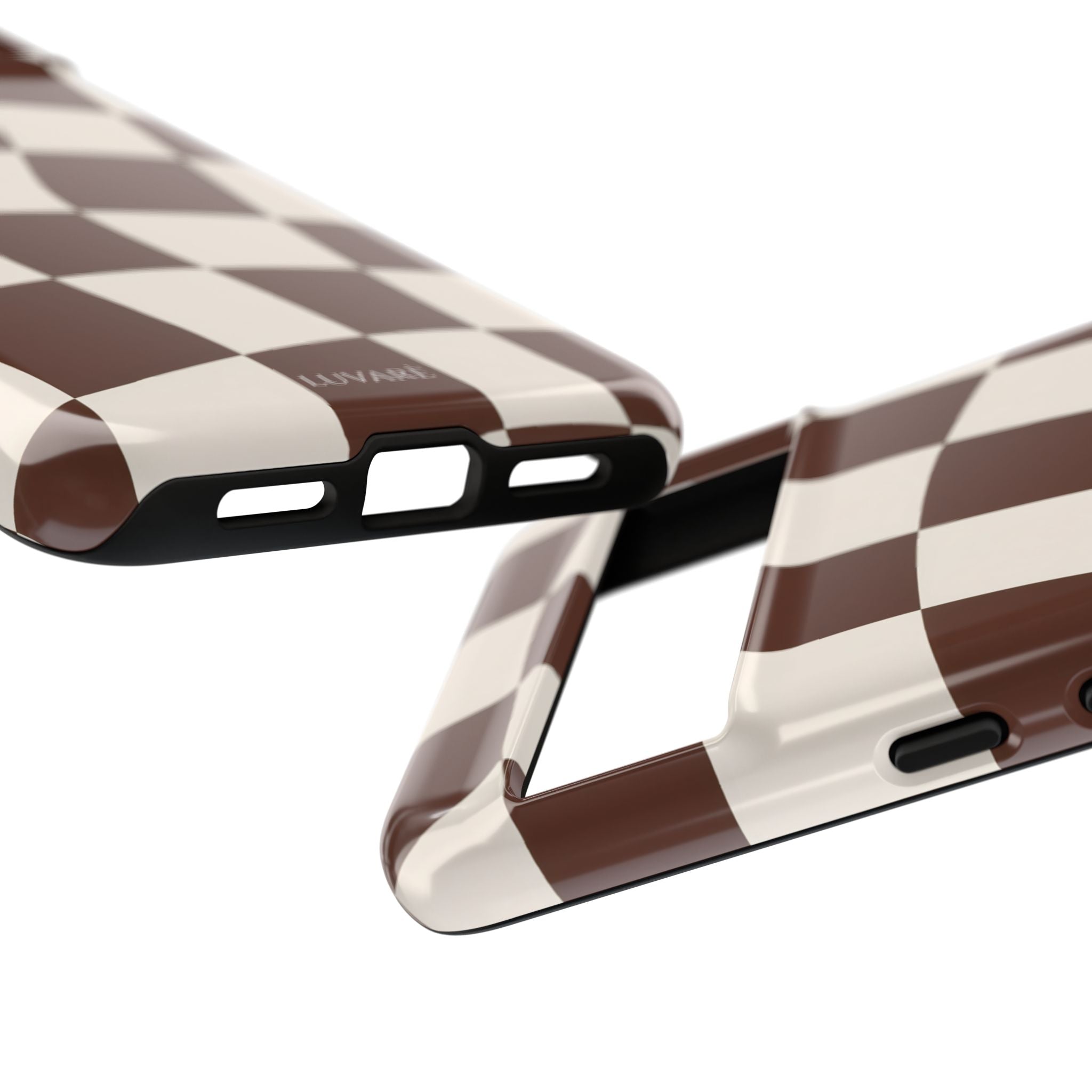 Brown Wavy Checkerboard Case