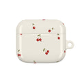 Cherry Pattern AirPod Case — Cute Retro Fruit Protective Cover