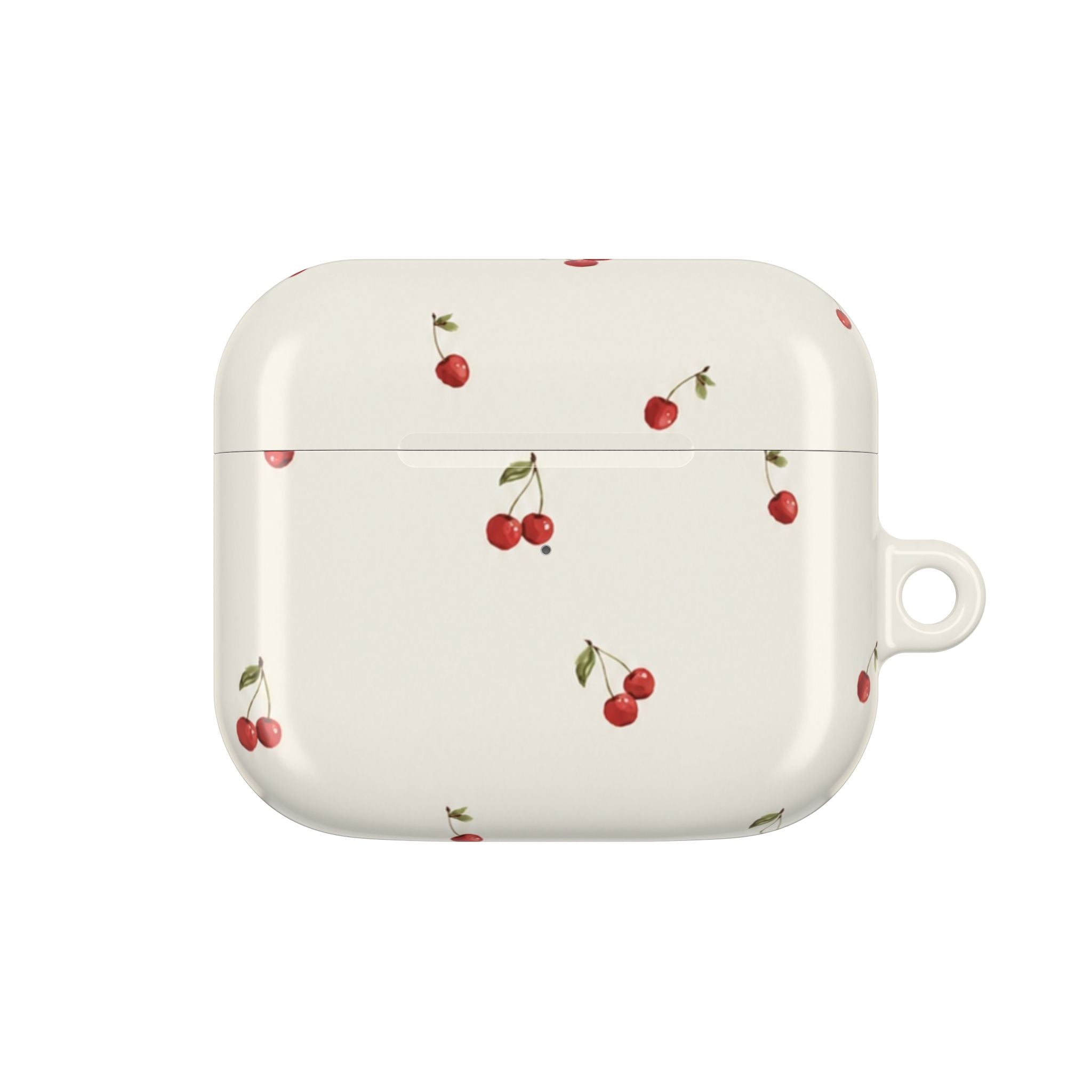 Cherry Pattern AirPod Case — Cute Retro Fruit Protective Cover