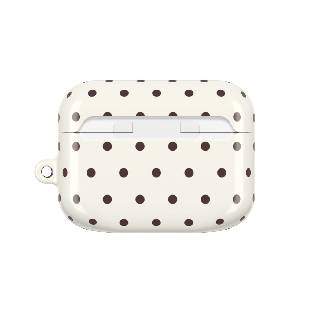 Cream Polka Dot AirPod Case