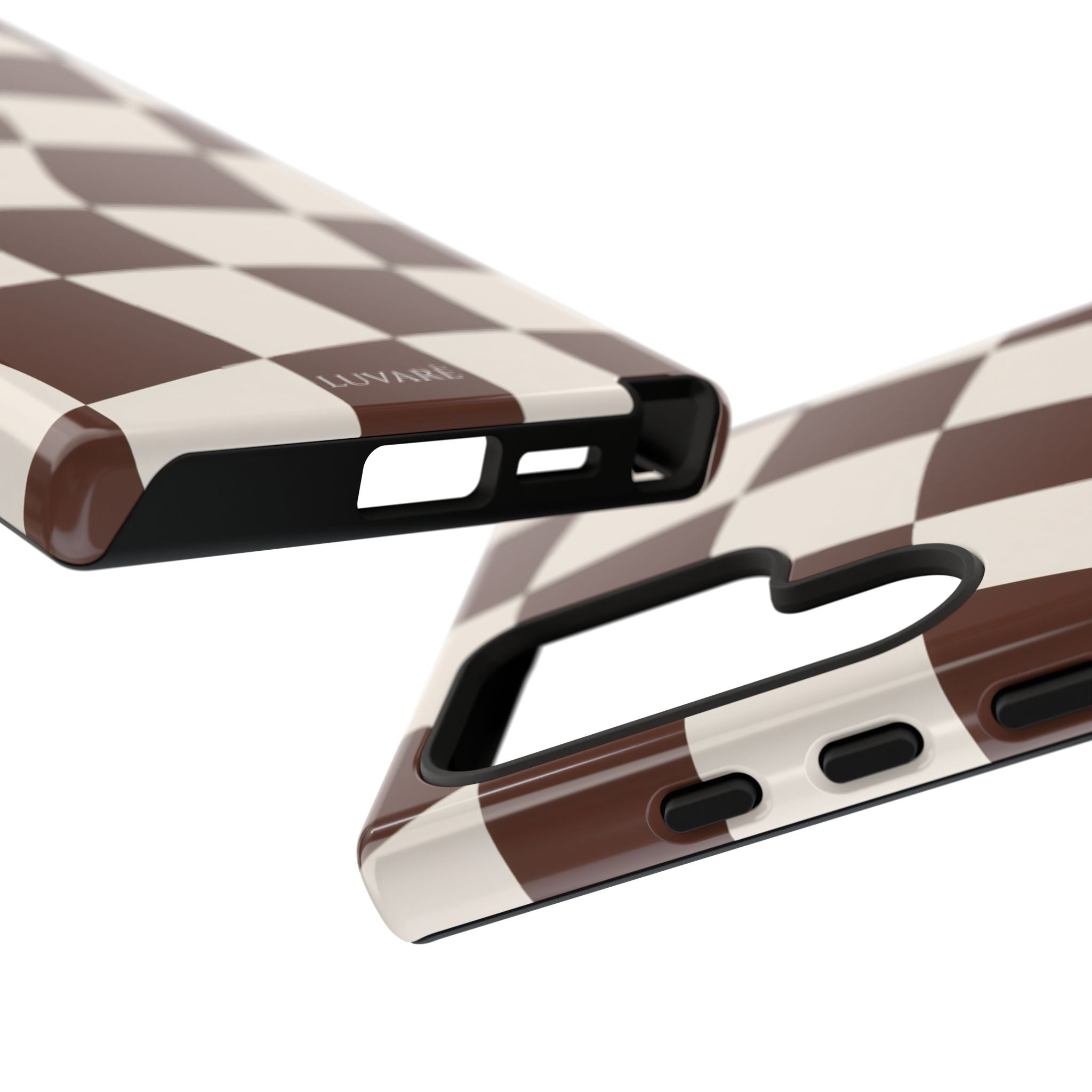 Brown Wavy Checkerboard Case