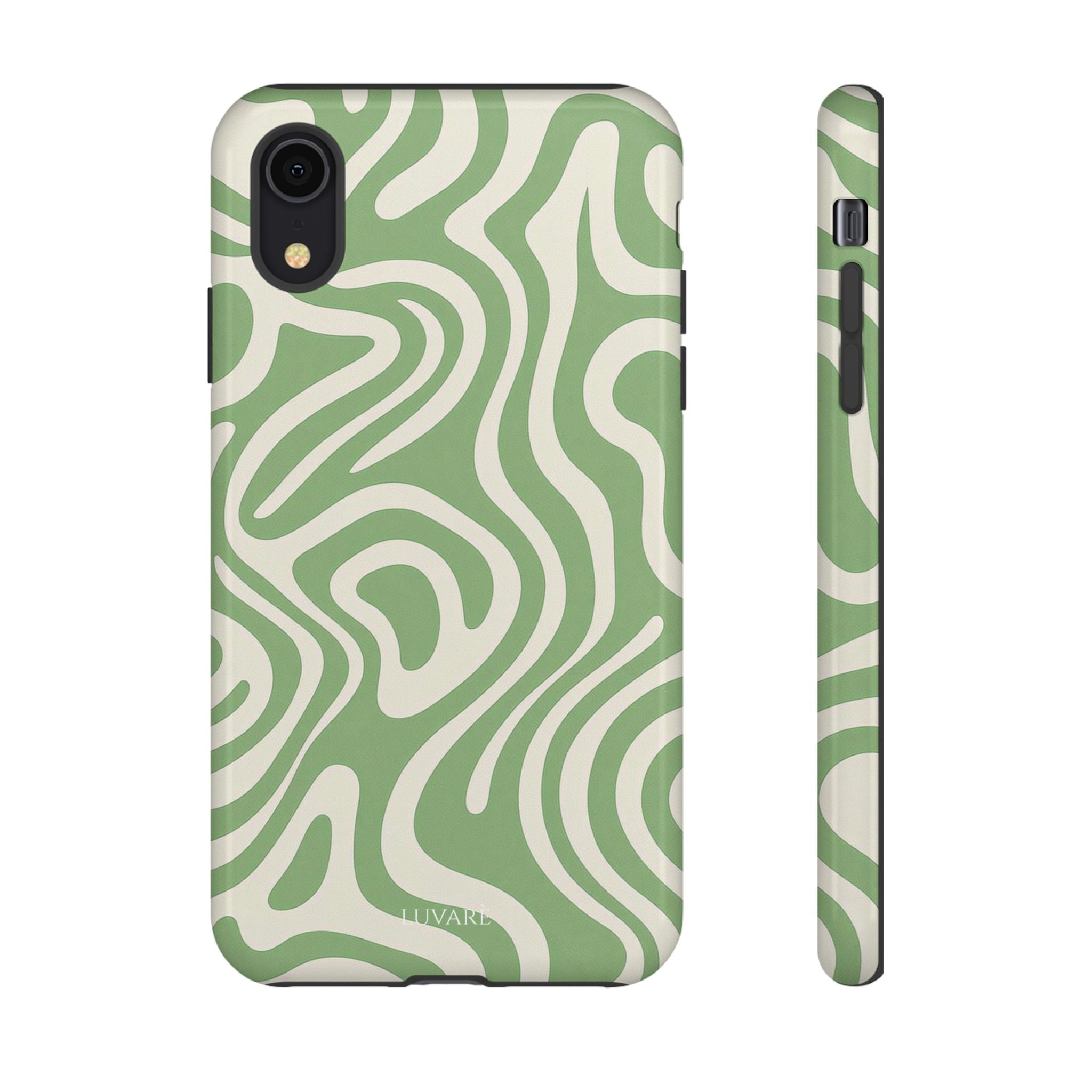 Abstract Green Swirl Phone Case