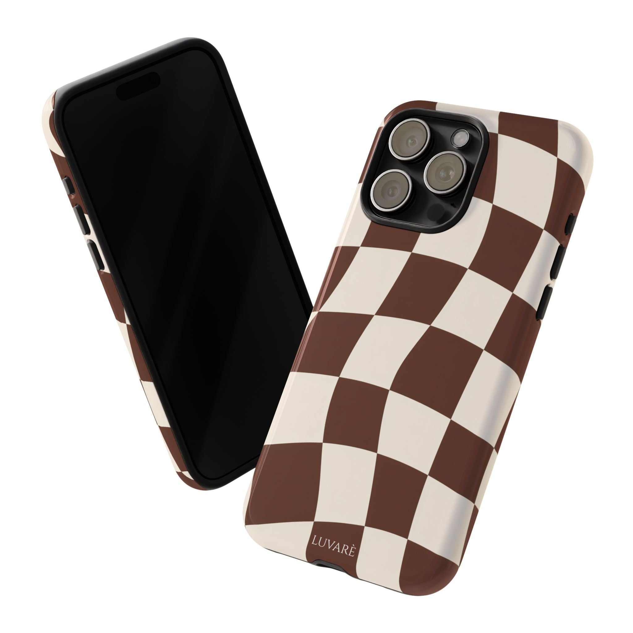 Brown Wavy Checkerboard Case