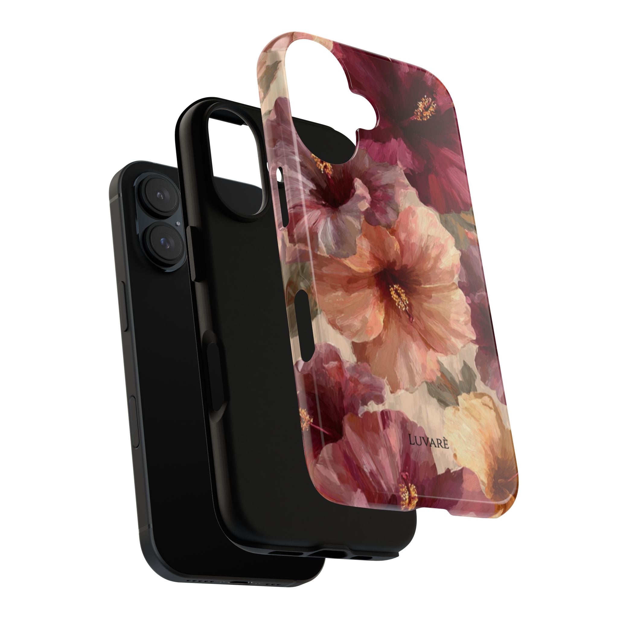 Floral Hibiscus Phone Case — Vintage Watercolor Tropical Protection
