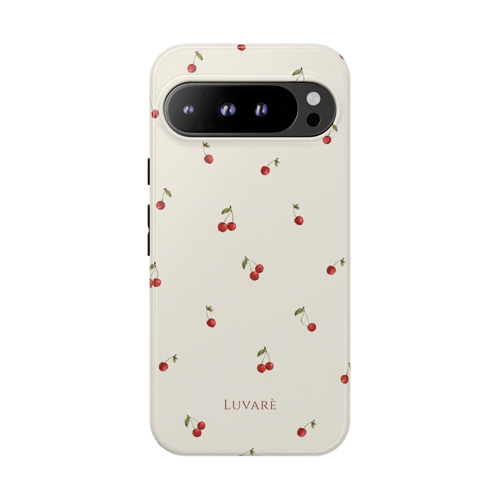 Cherry Pattern Tough Phone Case — Slim Protective iPhone Cover