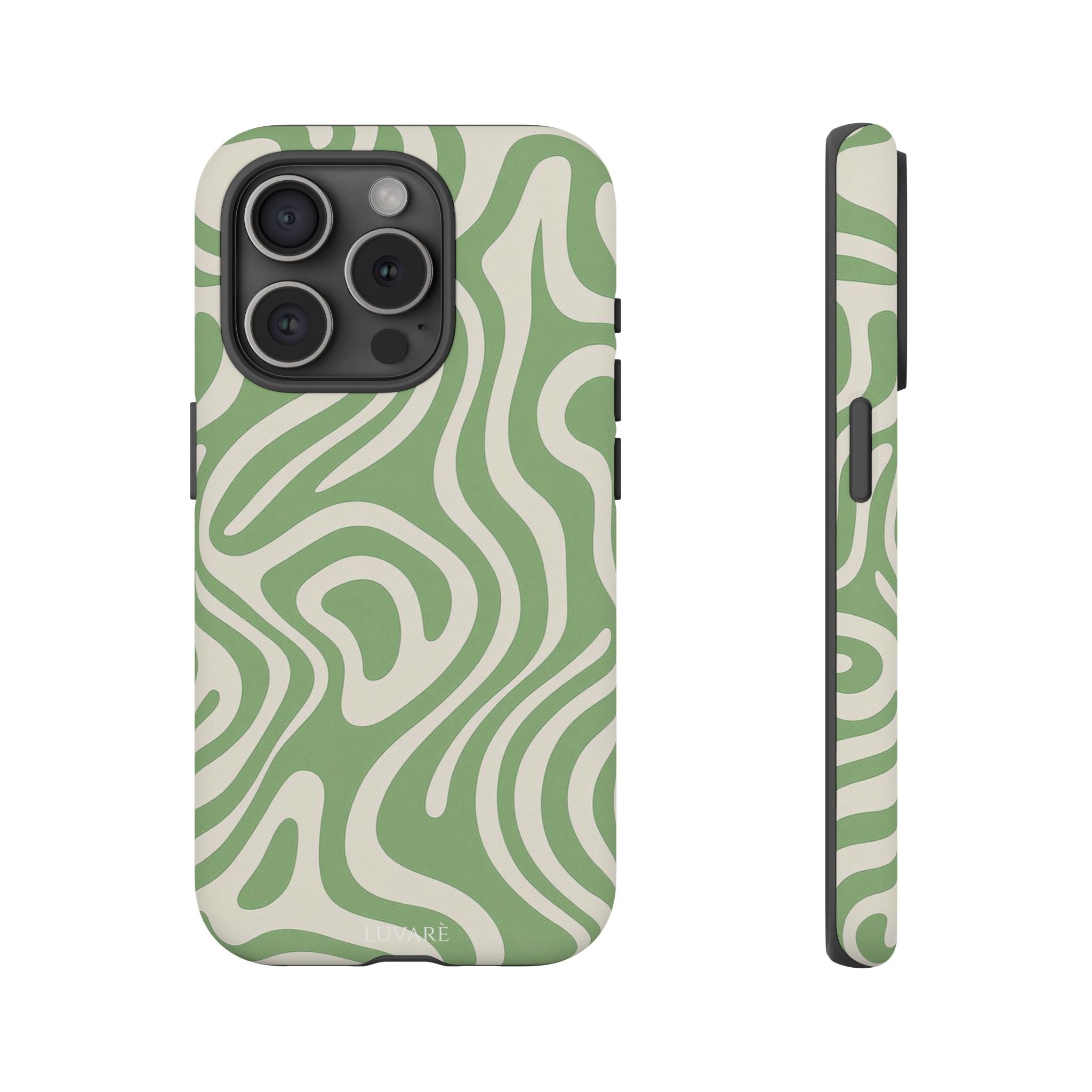 Abstract Green Swirl Phone Case