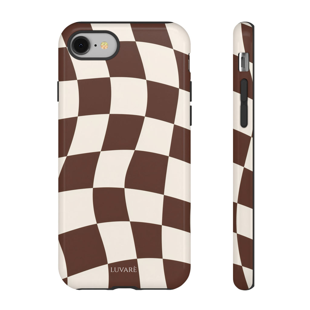 Brown Wavy Checkerboard Case