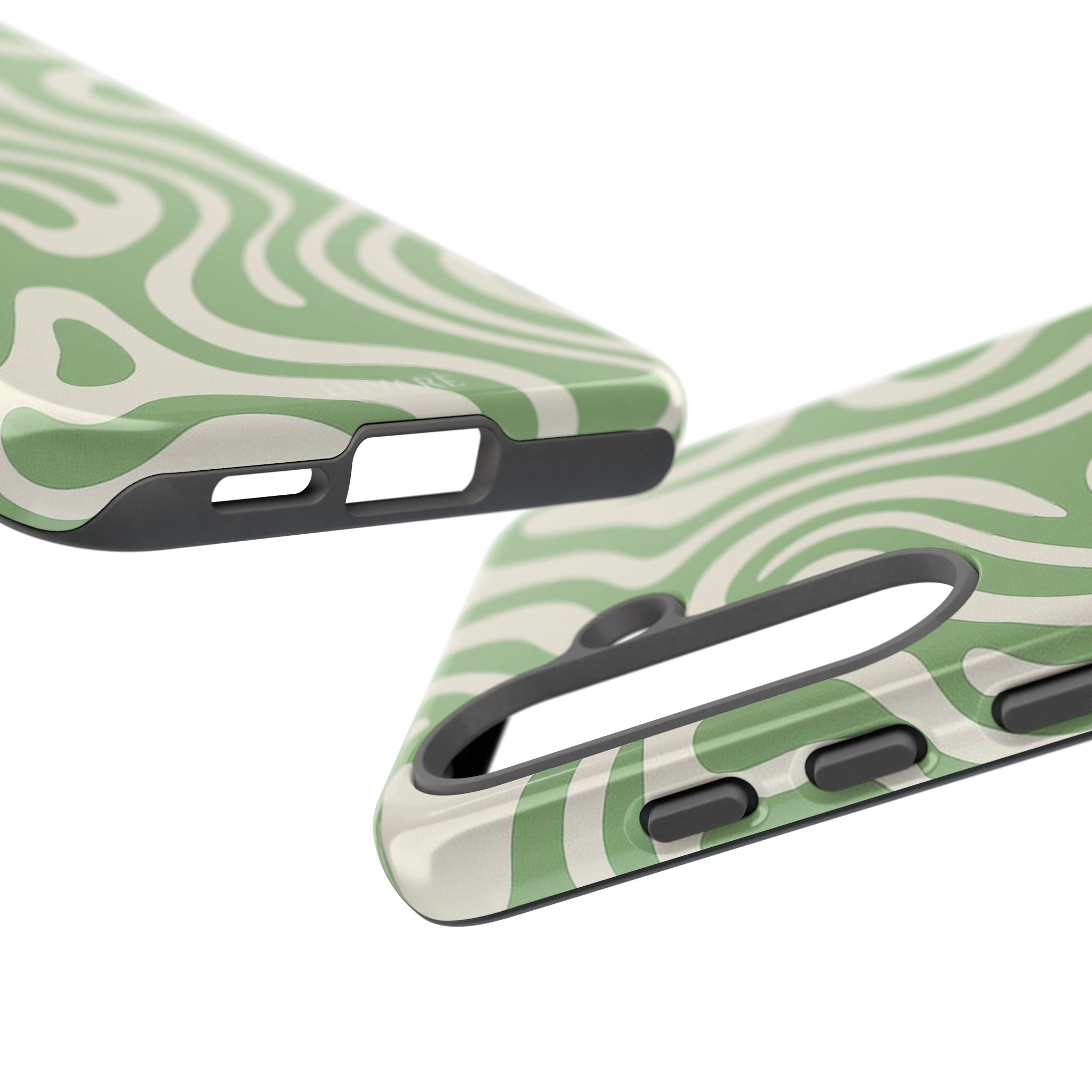 Abstract Green Swirl Phone Case