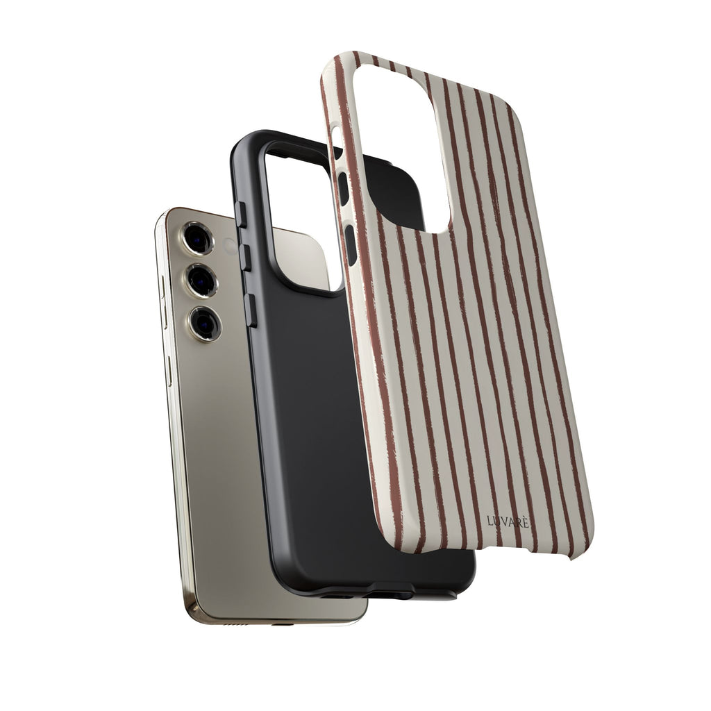 Brown Drawn Stripe Case