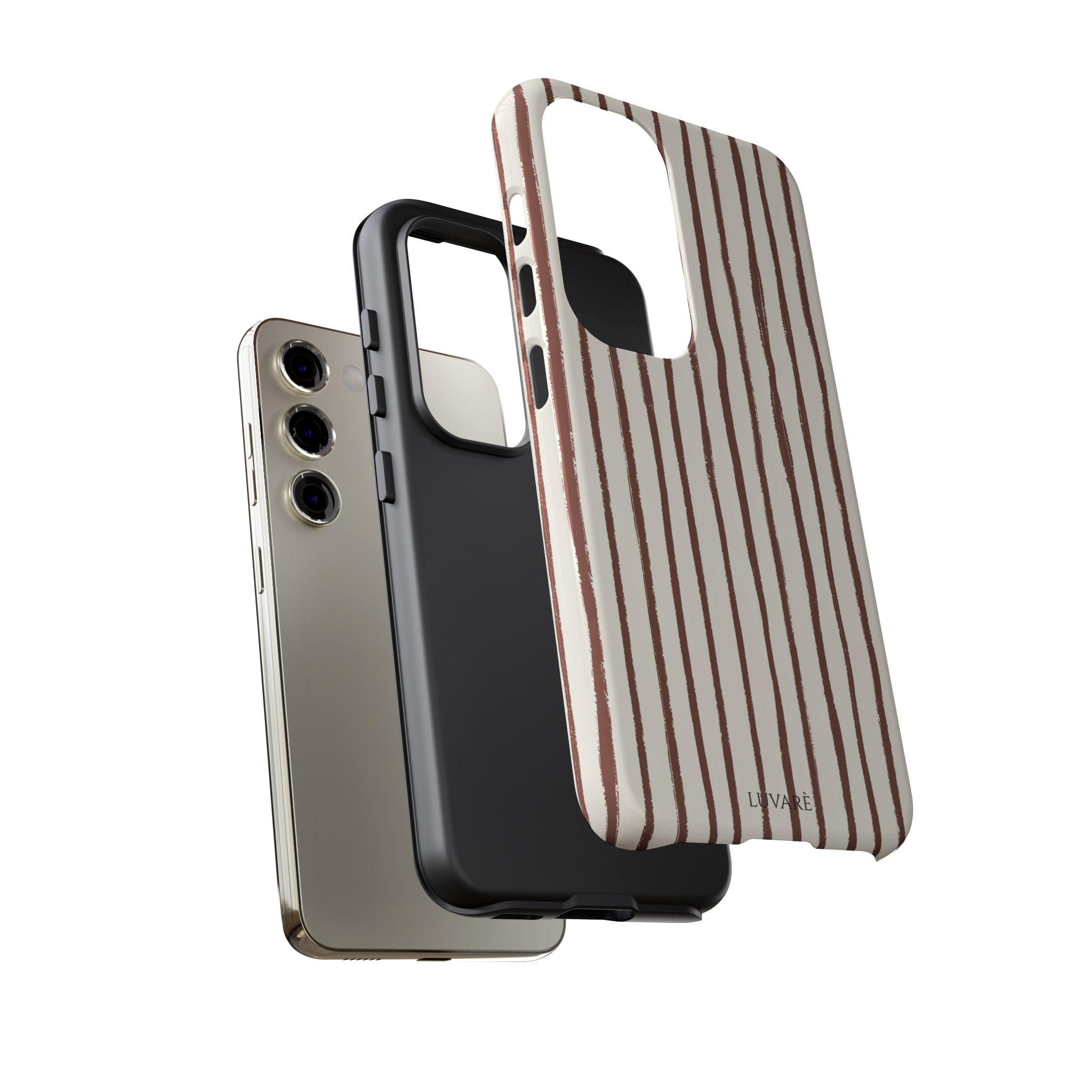 Brown Drawn Stripe Case