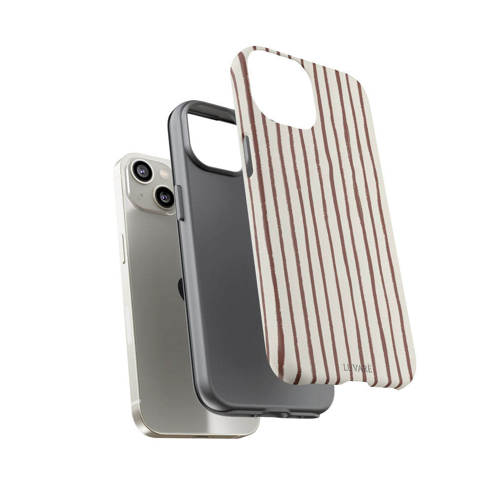 Brown Drawn Stripe Case