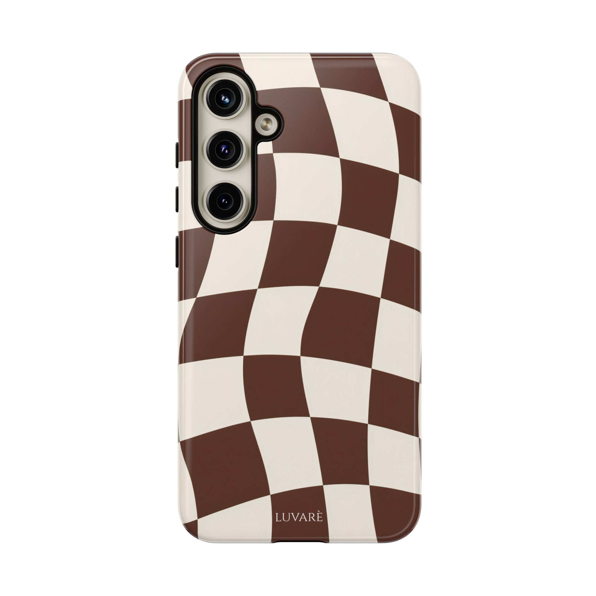 Brown Wavy Checkerboard Case