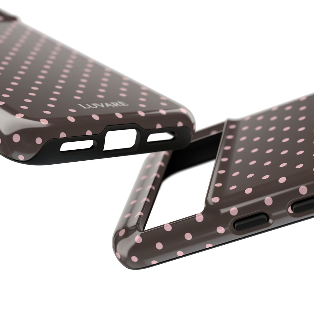 Brown Polka Dot Phone Case