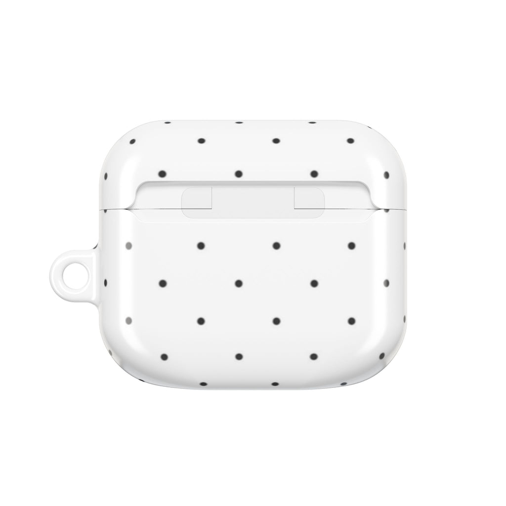 Polka Dot AirPod Case – Minimal Black Dot Protective Cover