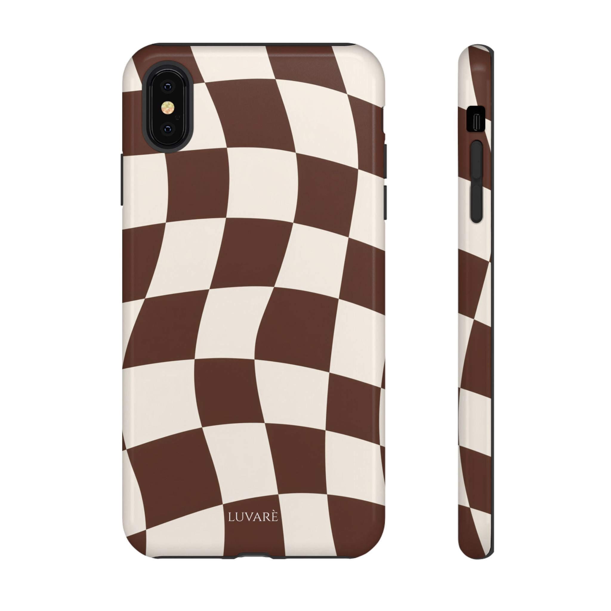 Brown Wavy Checkerboard Case