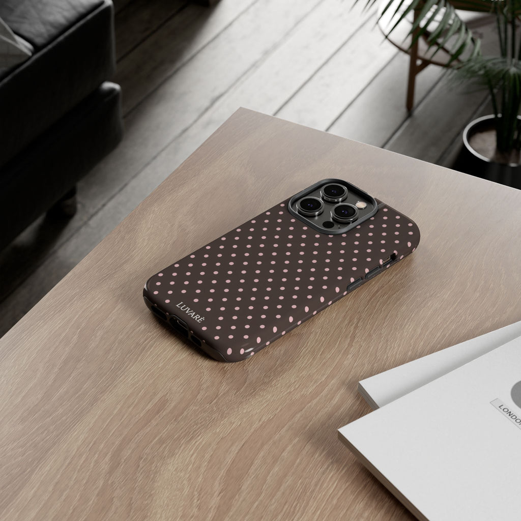 Brown Polka Dot Phone Case