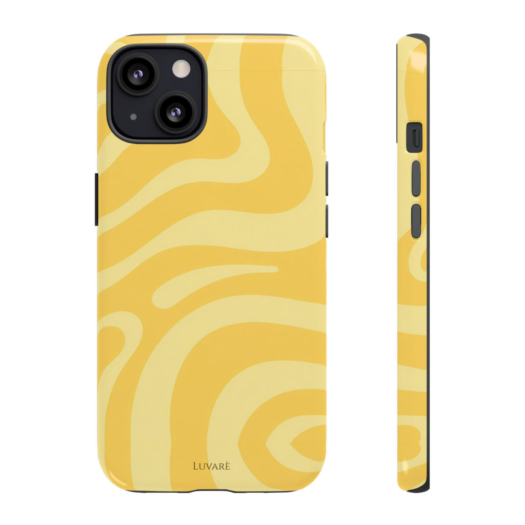 Yellow Retro Swirl Case