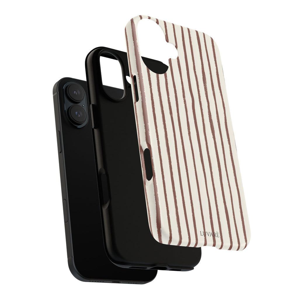 Brown Drawn Stripe Case