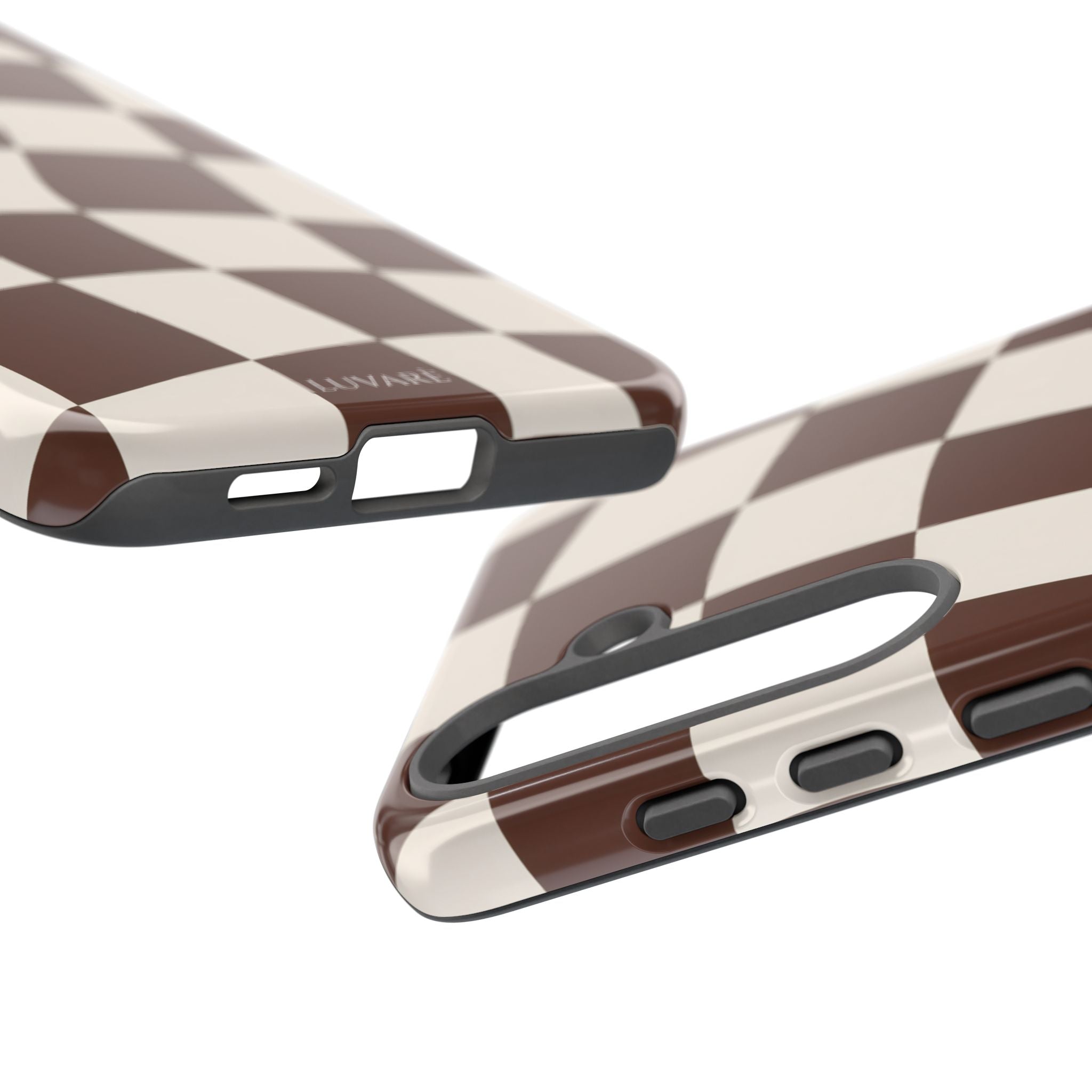 Brown Wavy Checkerboard Case