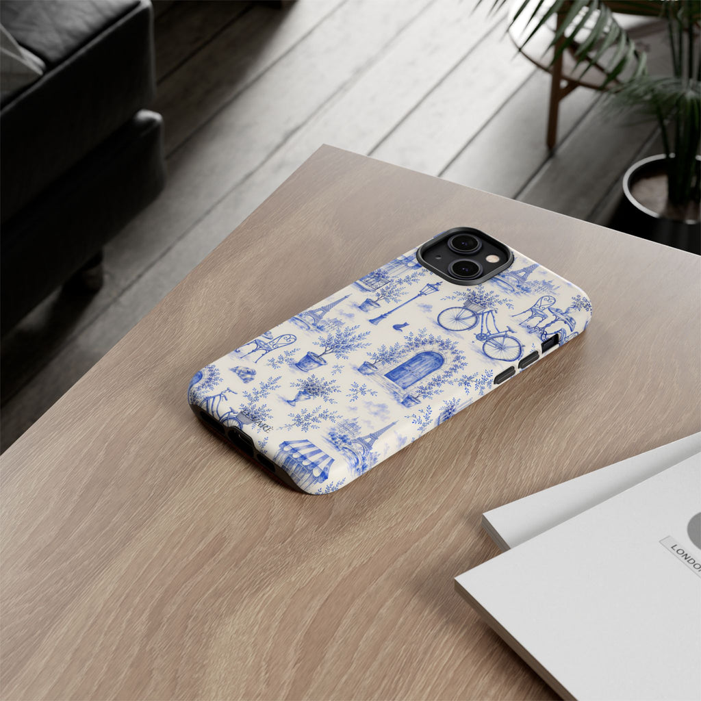 Paris Blue Toile Case