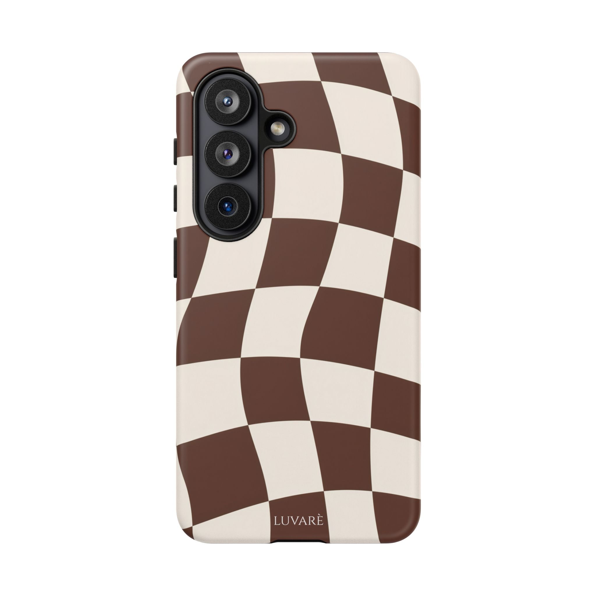 Brown Wavy Checkerboard Case