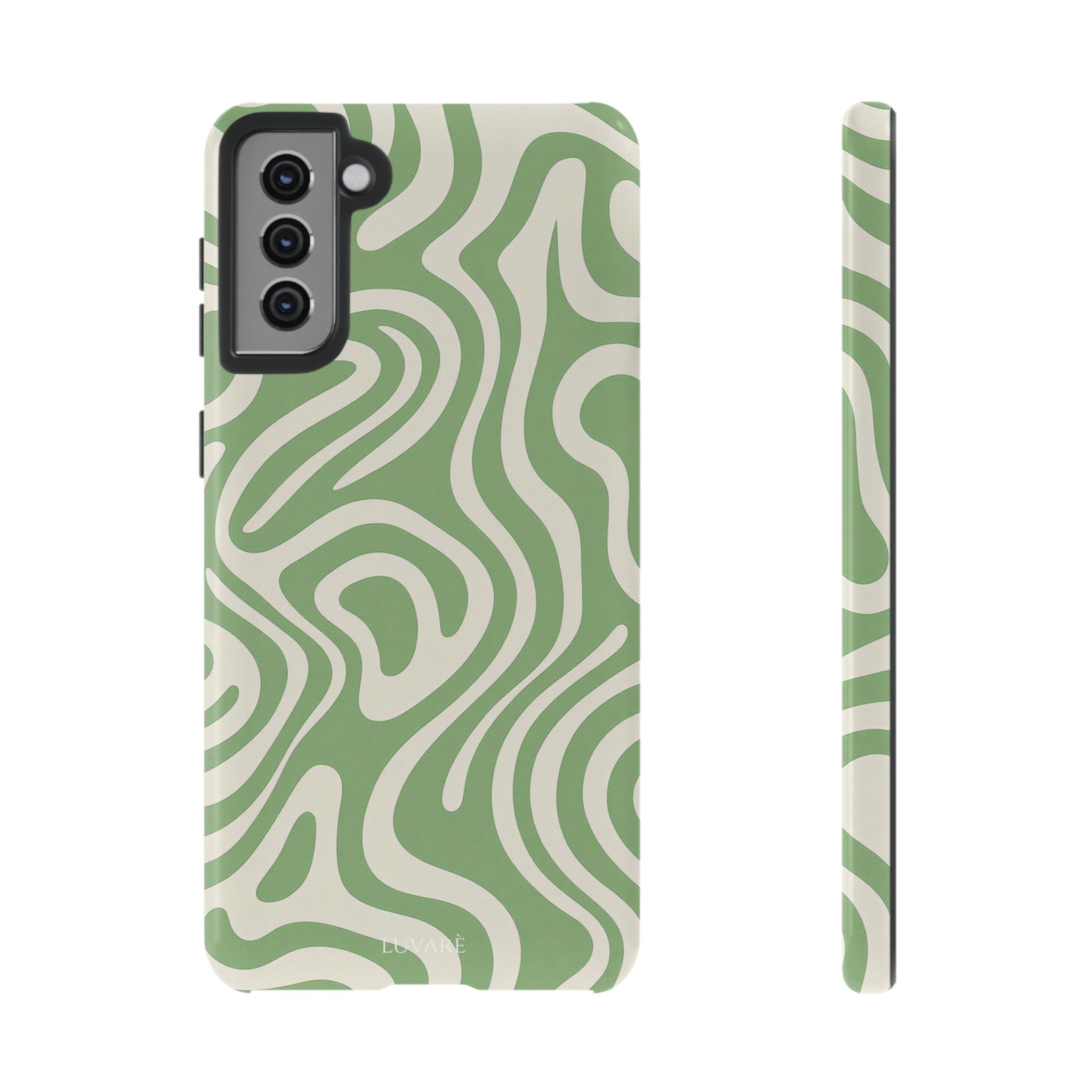 Abstract Green Swirl Phone Case