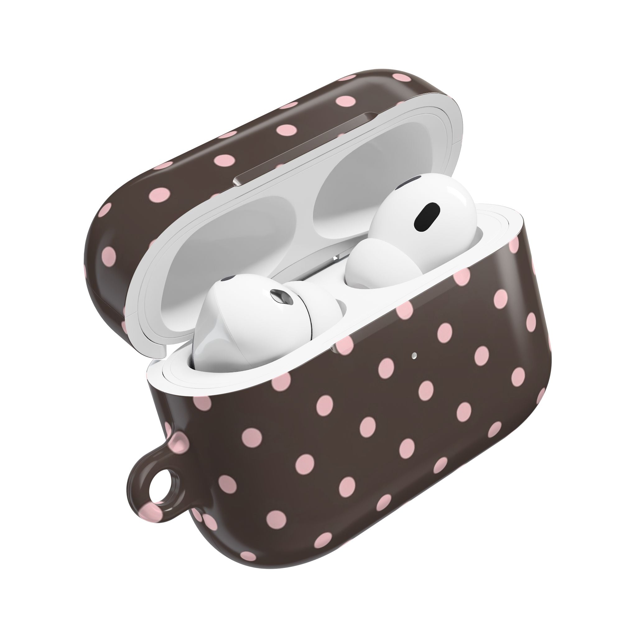 Brown Polka Dot AirPod Case