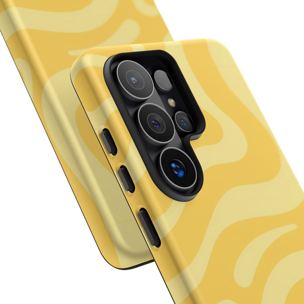 Yellow Retro Swirl Case
