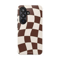 Brown Wavy Checkerboard Case