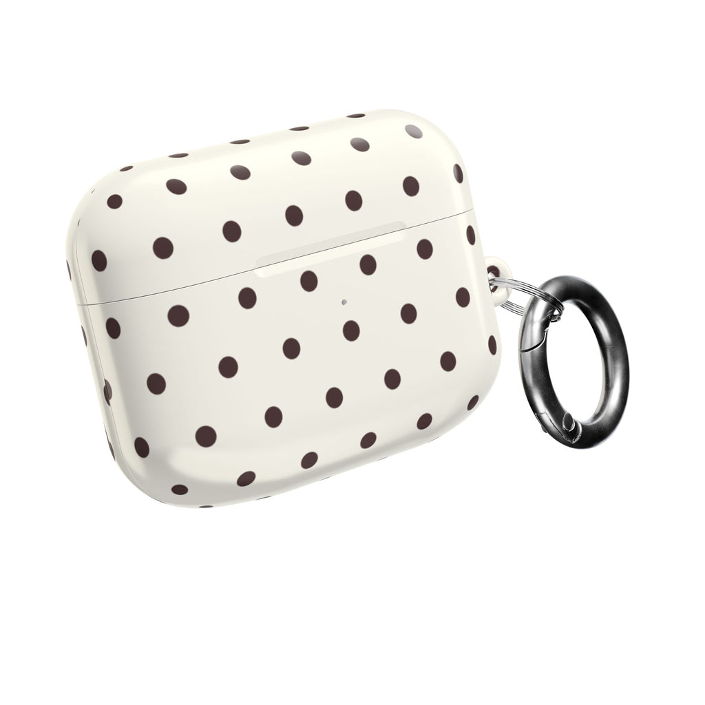 Cream Polka Dot AirPod Case