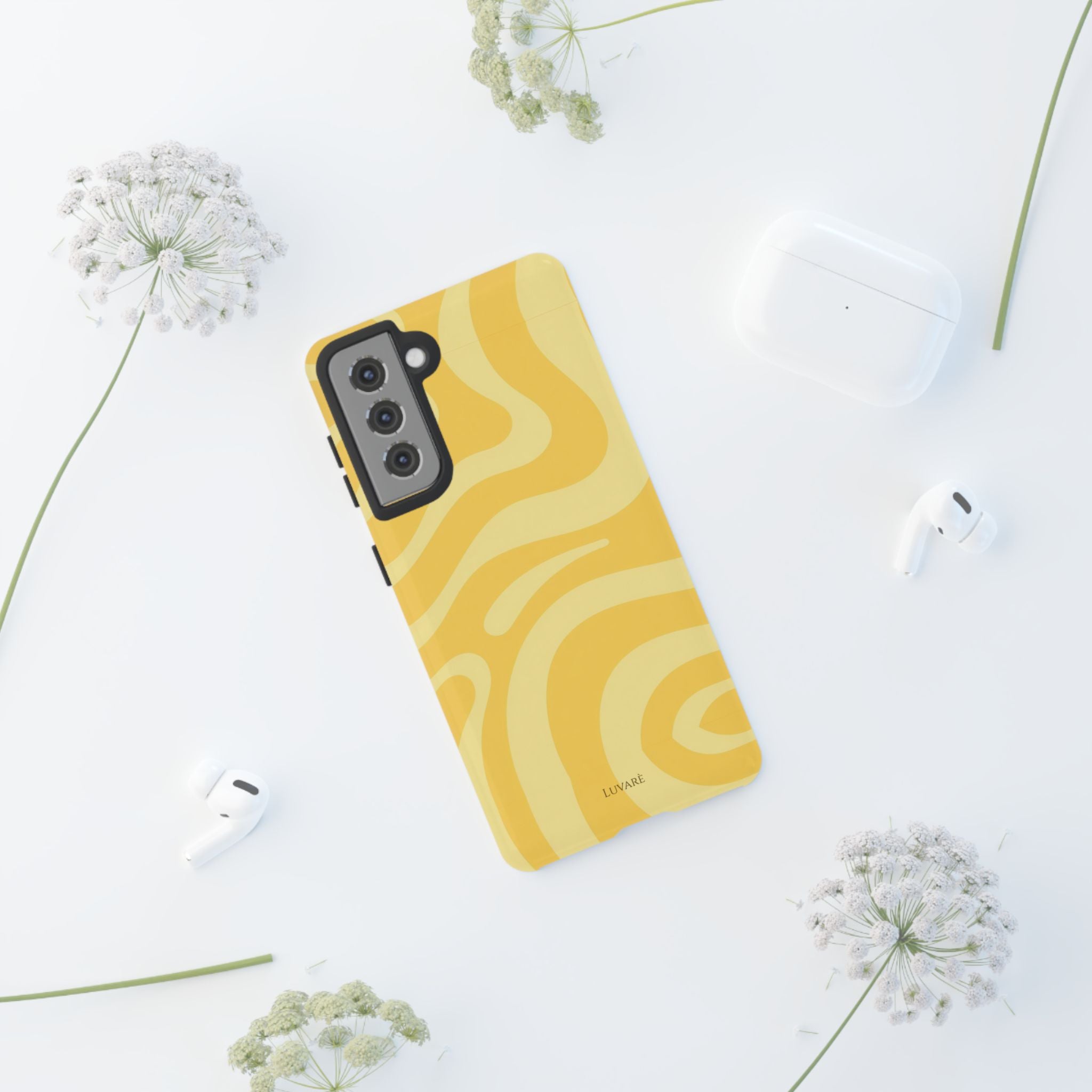 Yellow Retro Swirl Case