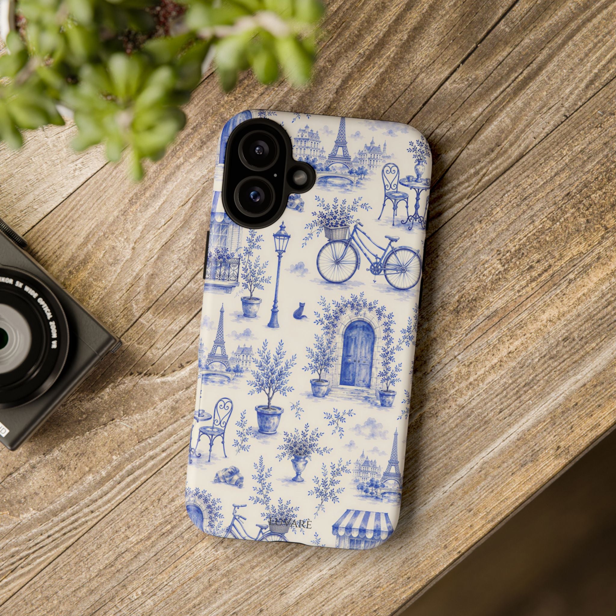 Paris Blue Toile Case