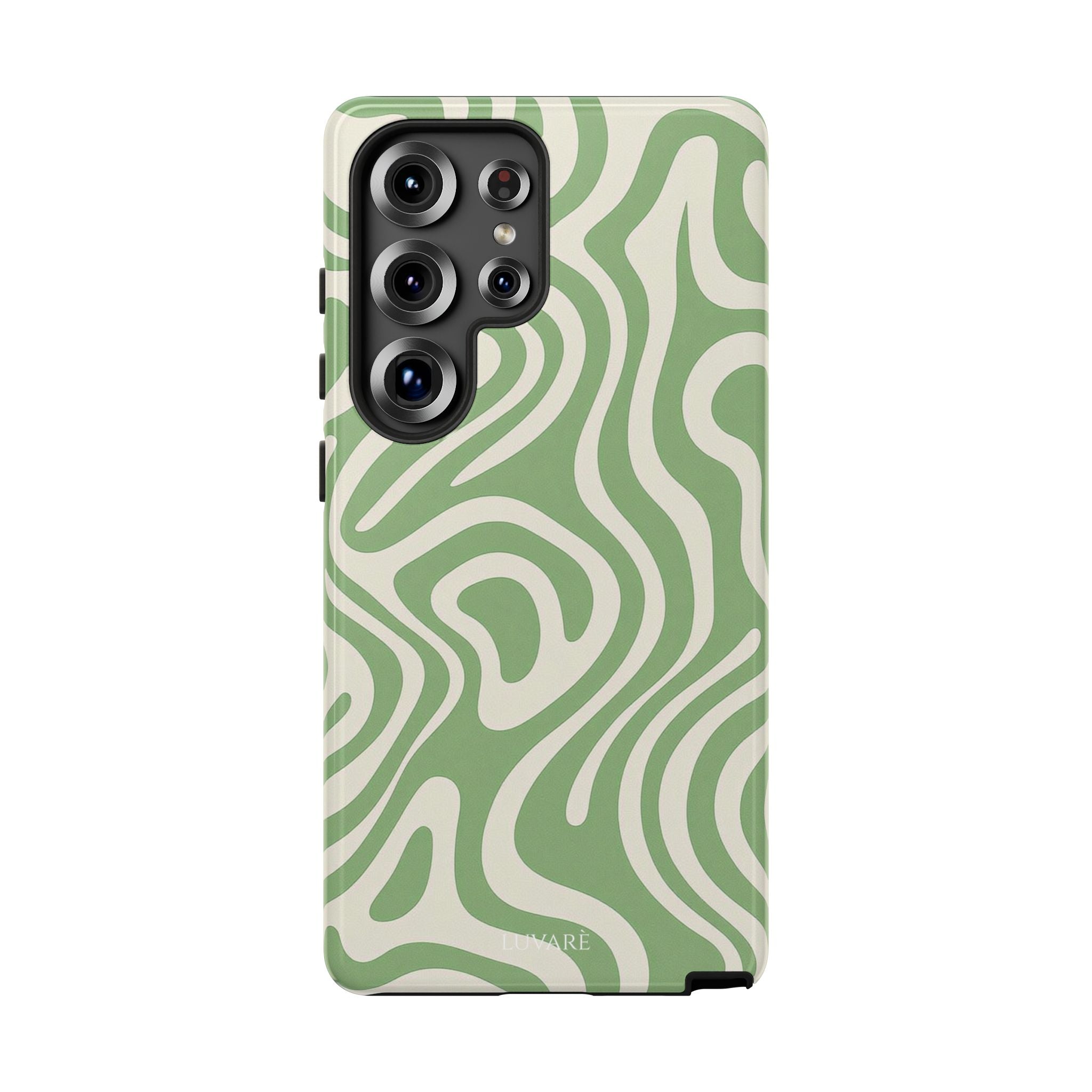 Abstract Green Swirl Phone Case