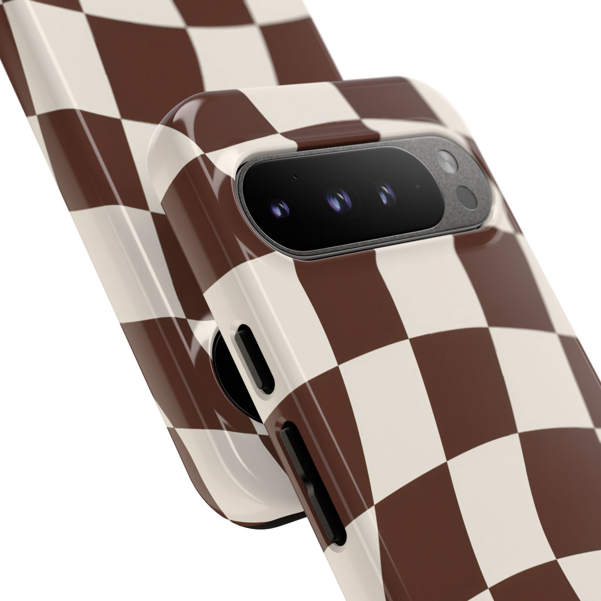 Brown Wavy Checkerboard Case